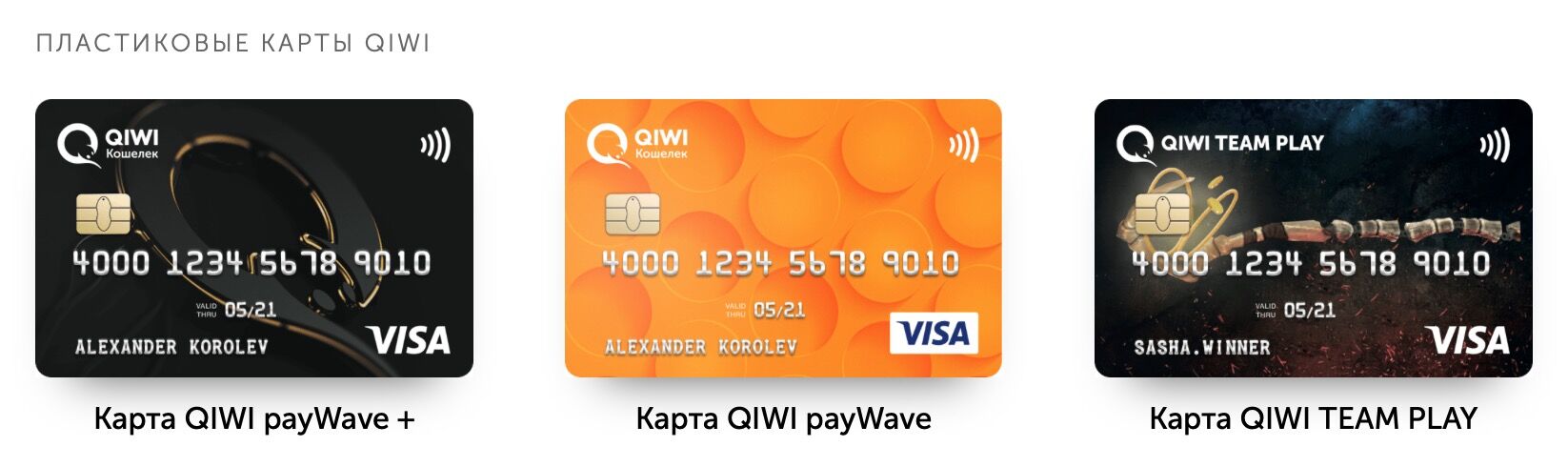 Виртуальная карта qiwi