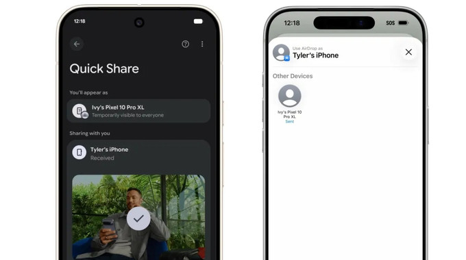 Google включила поддержку AirDrop в Quick Share, но с ограничениями: как работает