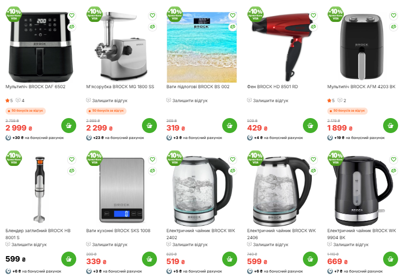 Большие скидки в Comfy: техника BROCK подешевела до 40%