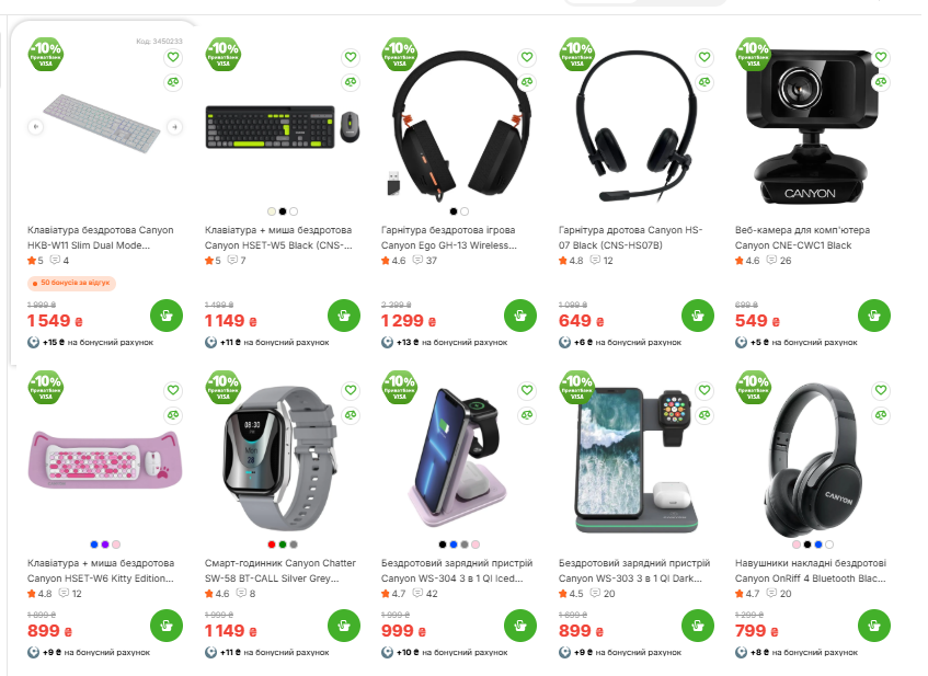 COMFY запустил большие скидки на гаджеты Canyon: что подешевело до –50% во время акции