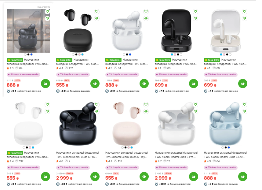 COMFY запустил акцию на наушники Xiaomi: цены от 555 грн