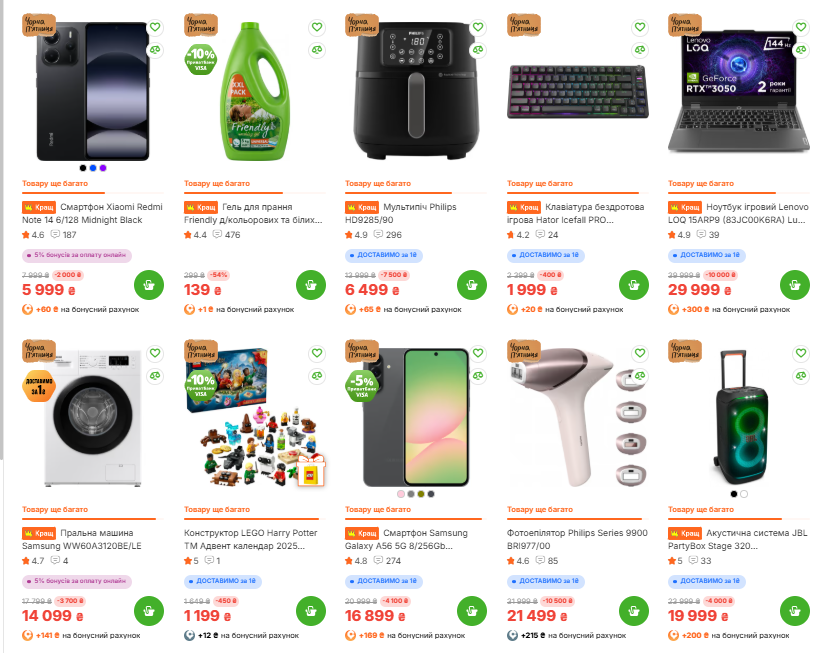 Чёрная пятница 2025 в Comfy: на какие товары действуют скидки, что выгодно купить