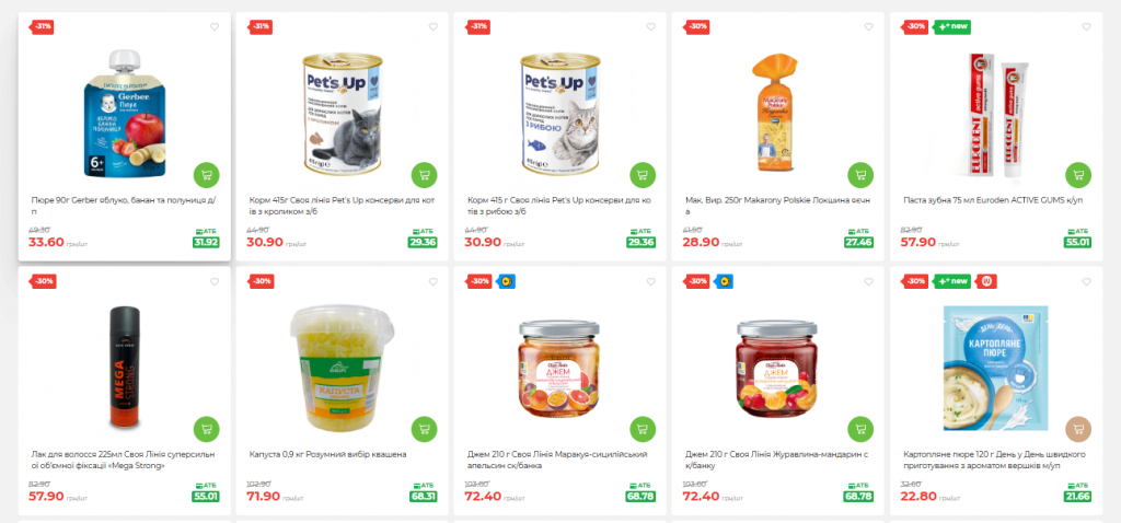 Большие скидки в АТБ: акции на продукты, косметику и товары для дома