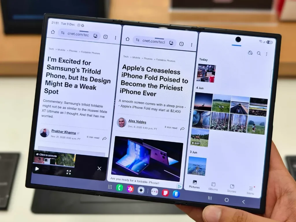 Замена дисплея Galaxy Z TriFold оказалась дороже многих флагманов: цена