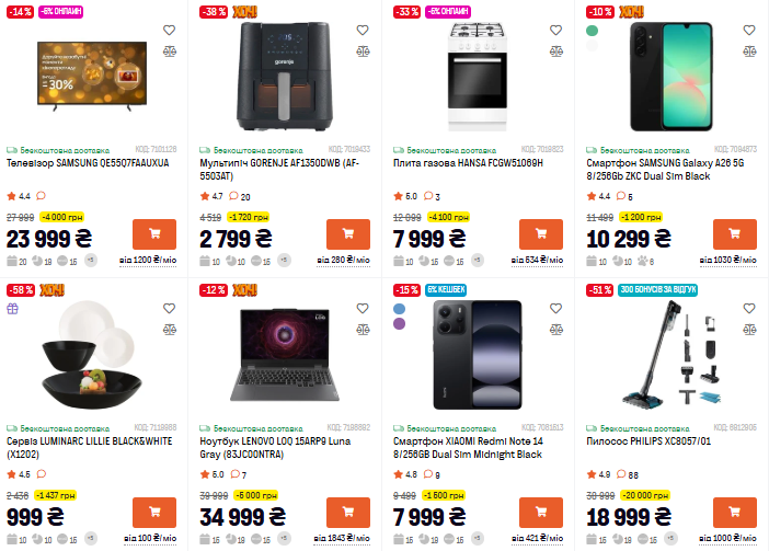 Новогодние скидки Фокстрот: техника и электроника по сниженным ценам