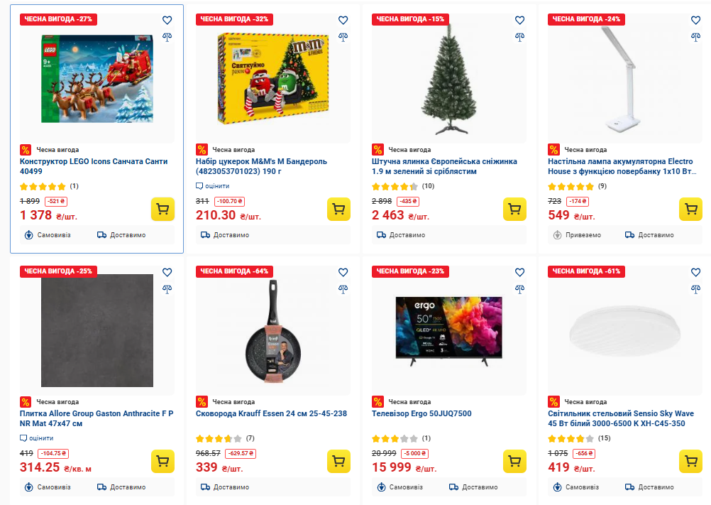 Скидки до 60% в Эпицентре: обзор товаров и актуальных цен перед Новым годом 2026