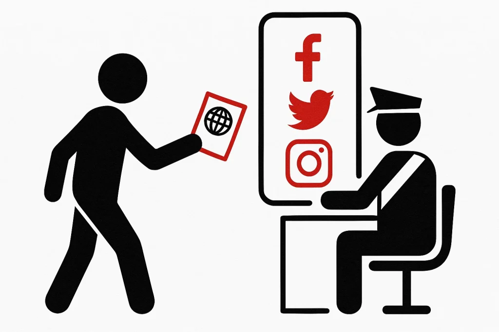 Обяжут ли США граждан ЕС и Британии раскрывать пятилетнюю историю социальных сетей для ESTA — что известно США предлагают обязать граждан ЕС и Британии указывать 5-летнюю историю соцсетей и подавать ESTA только через приложение — крупнейшее ужесточение за 10 лет.