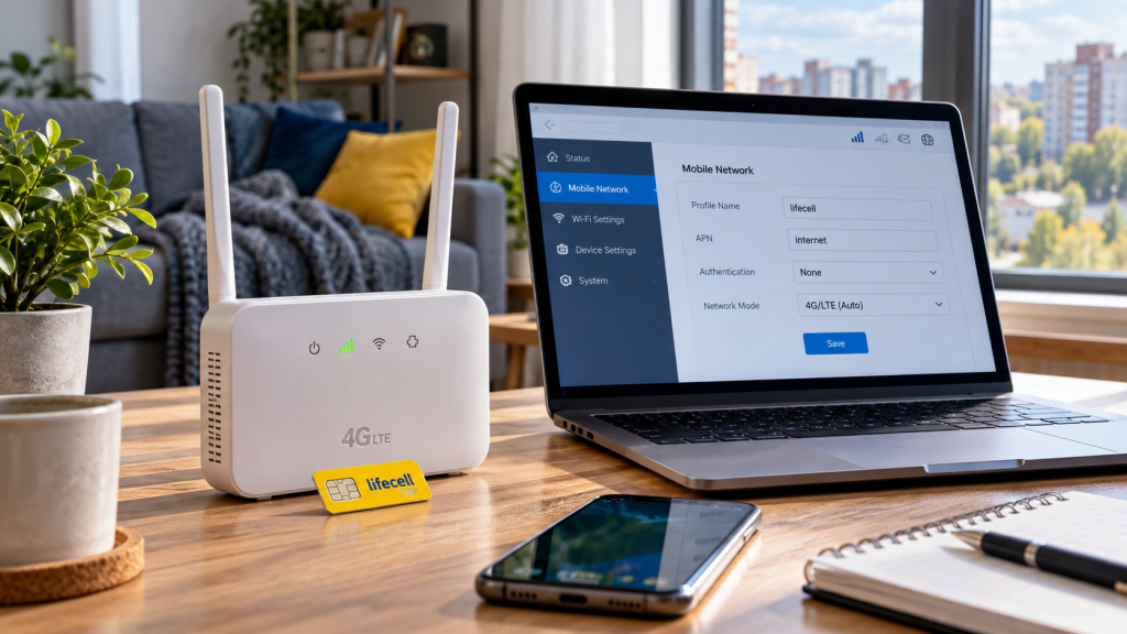Как настроить модем lifecell: 4G в Украине Как настроить модем lifecell: 4G в Украине