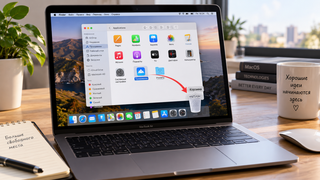Как полностью удалить приложение на Mac