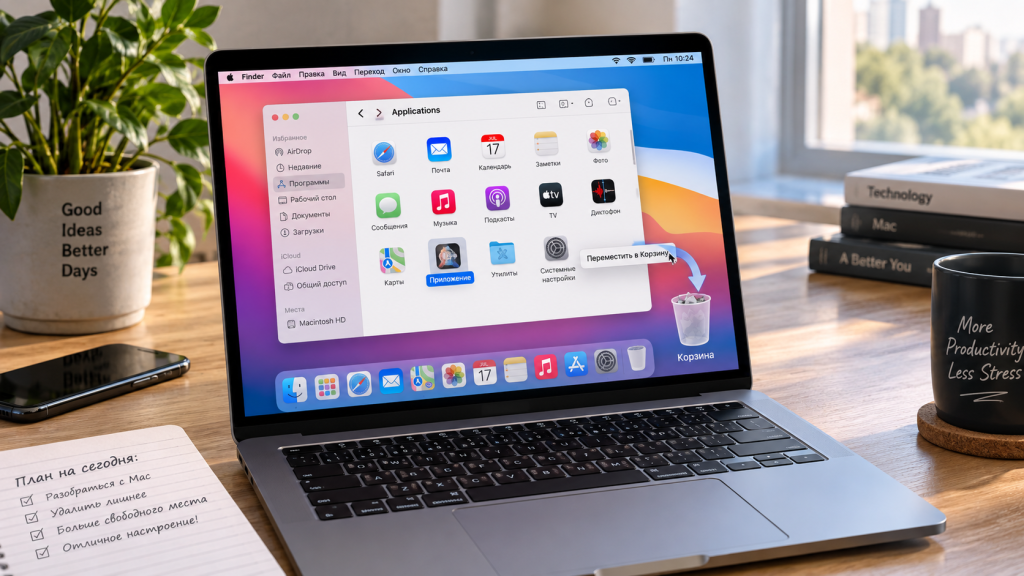 Как полностью удалить приложение на Mac