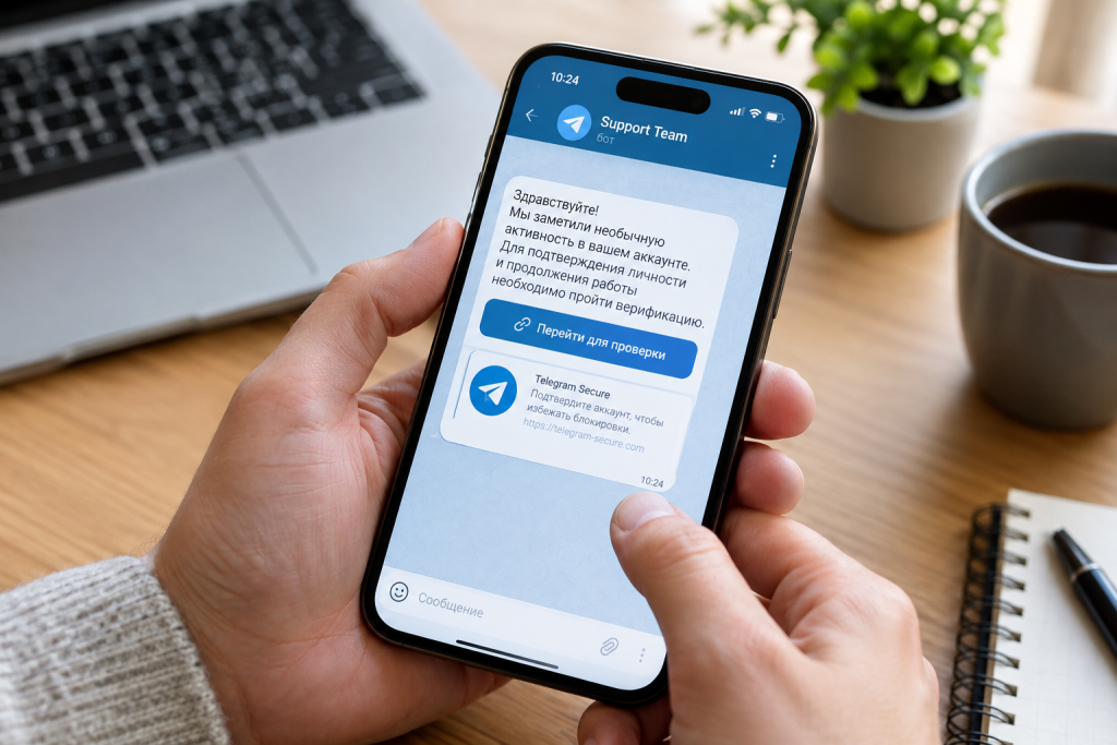 Как распознать фишинг в Telegram: фейковые боты и каналы