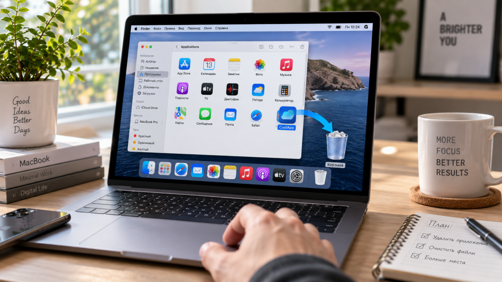 Как полностью удалить приложение на Mac