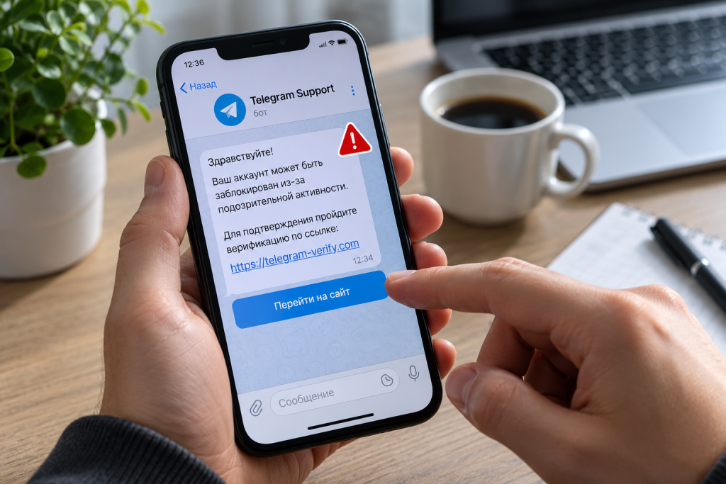Как распознать фишинг в Telegram: фейковые боты и каналы