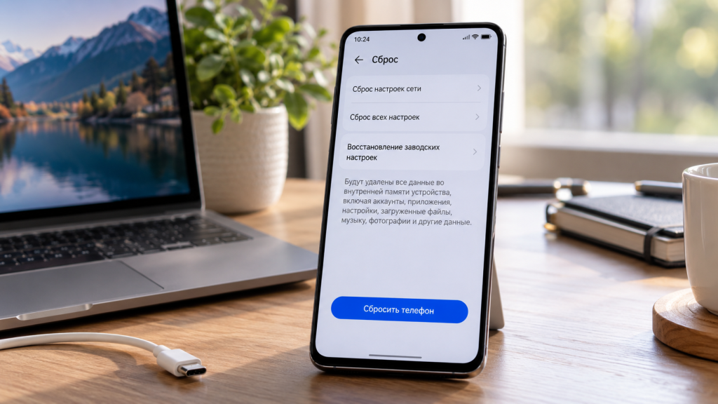 Как сбросить Huawei до заводских настроек