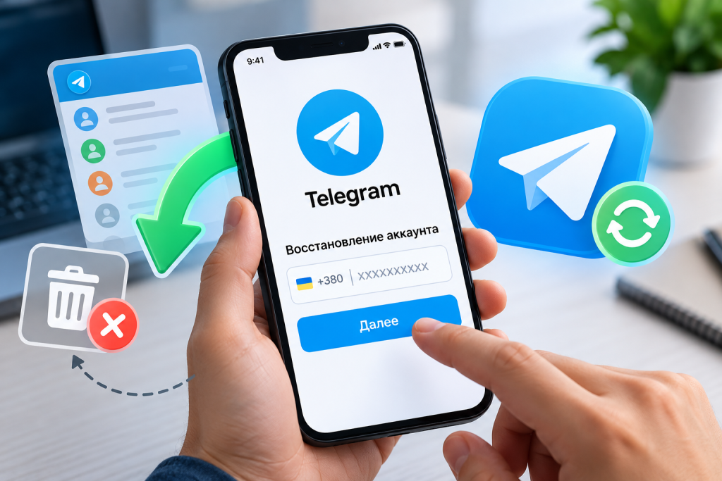 Как восстановить аккаунт Telegram после удаления