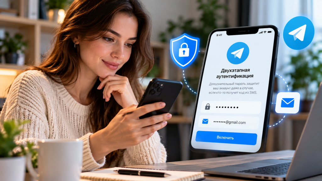 Как настроить двухфакторную аутентификацию в Telegram