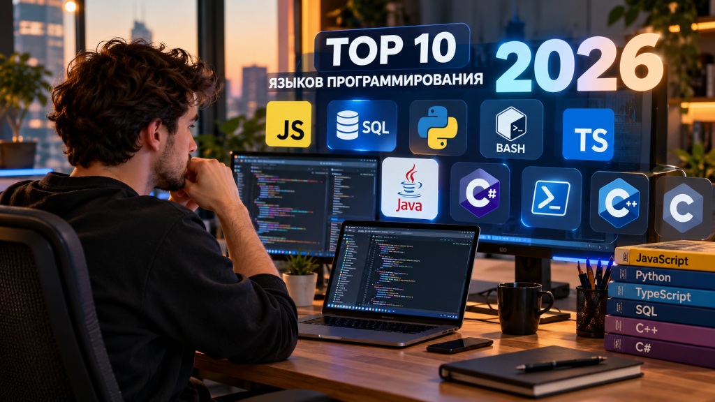 10 самых популярных языков программирования в 2026 году