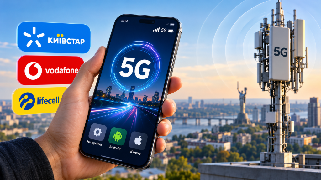 Как подключиться к 5G в Украине: смартфоны и операторы