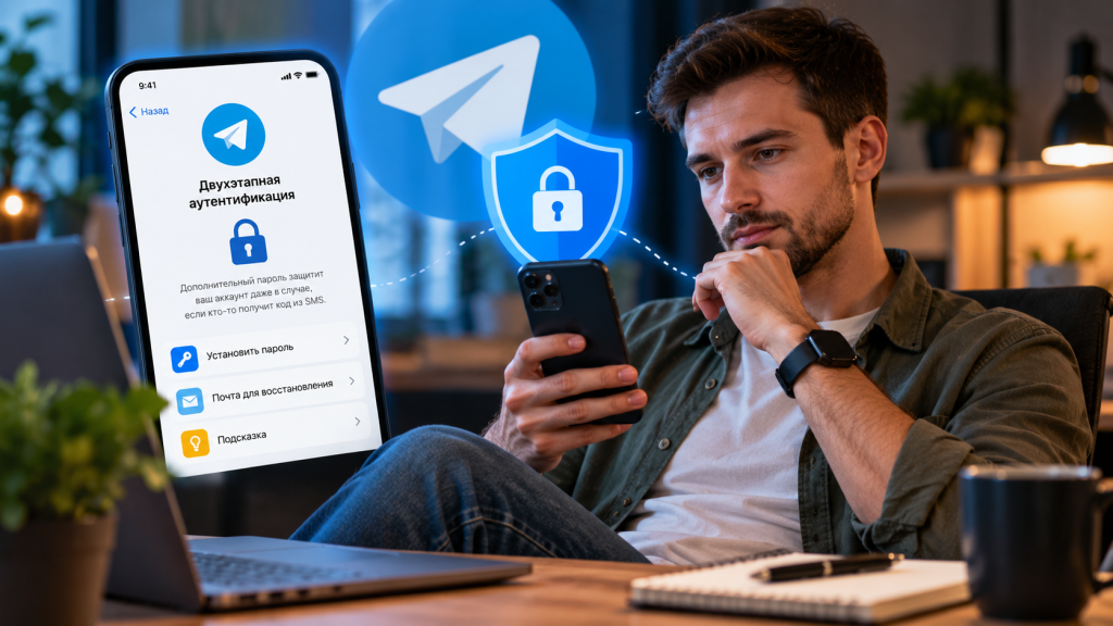 Как настроить двухфакторную аутентификацию в Telegram