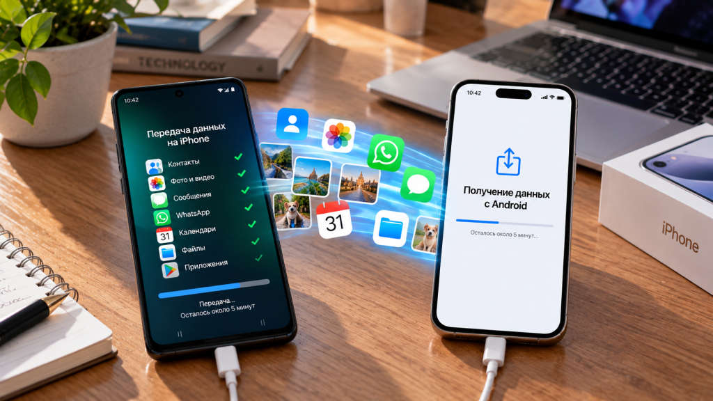 Как перенести данные с Android на iPhone: все способы